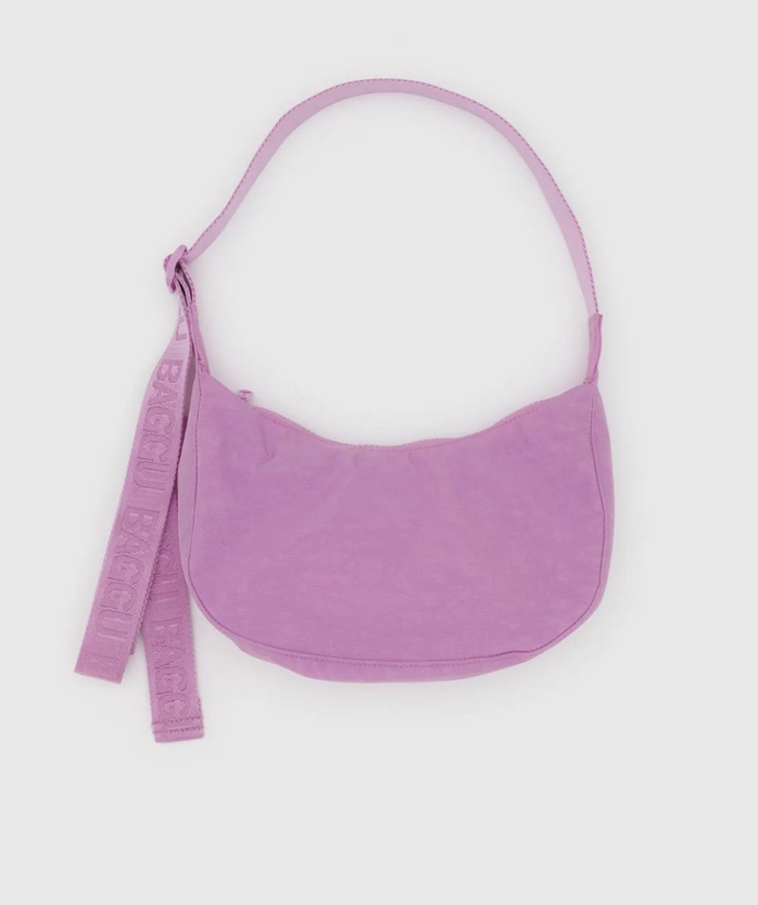 Small Nylon Crescent Bag Black 37